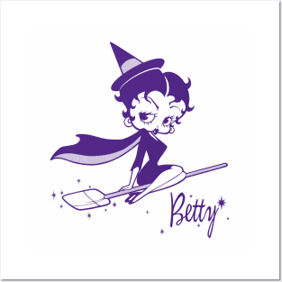 Betty Boop - Halloween witch tie dye Posters and Art